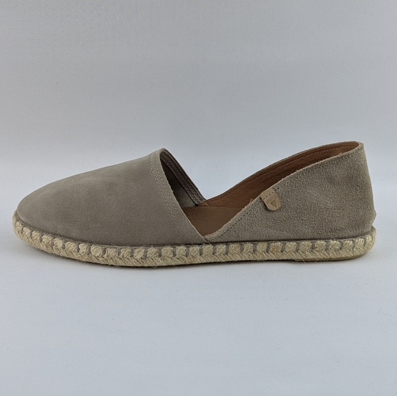 Verbenas Espadrilles Carmen Suede Leather Closed Toe Stone EU40 US 9 NWOB - Picture 2 of 16